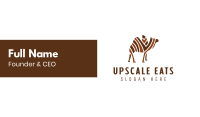 Mosaic Stripe Camel Business Card Image Preview