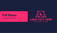 Esports Neon Letter Business Card
