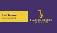 Jazz Saxophone Music Business Card Image Preview