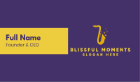 Jazz Saxophone Music Business Card Image Preview