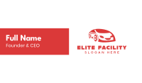 Red Car Face Business Card Image Preview