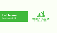 Green House Building Construction Business Card Image Preview