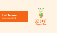 Carrot Juice Bubbles  Business Card