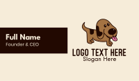 Brown Puppy Dog  Business Card
