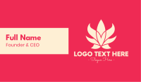 Pink Lotus Flower Business Card Design