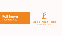 Friendly Letter A Font Business Card Design