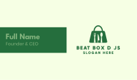 Green Bag Restaurant  Business Card Design