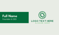 Green Tribal Globe Letter Business Card Design