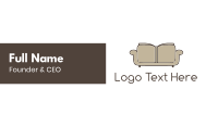 Reading Couch Business Card Design