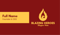 Flaming Phenix Bird  Business Card Image Preview