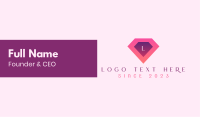 Pink And Purple Business Card example 2