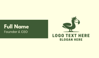 Green Dodo Bird Business Card Design