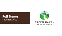 Green Hill Mountain Badge Business Card Image Preview