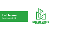 Green Sharp Geomtry Business Card Image Preview