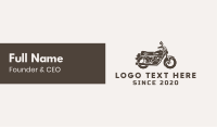 Brown Motorbike Business Card