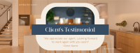 Clean Real Estate Testimonial Facebook Cover