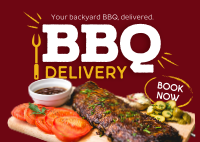 BBQ Delivery Postcard Design