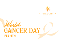 Cancer Day Support Postcard Image Preview