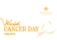 Cancer Day Support Postcard