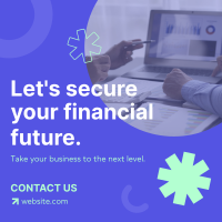 Financial Safety Business Instagram Post Design