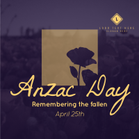 Remembering Anzac Instagram Post