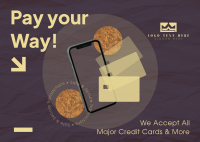 Paying Online Postcard