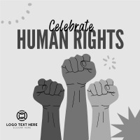 Celebrate Human rights Instagram Post