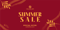 Tropical Summer Sale Twitter Post