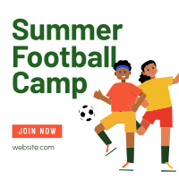 Summer Football Camp Instagram Post Design