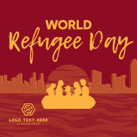 World Refuge Day Instagram Post Design