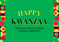 Celebrate Kwanzaa Postcard