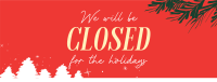 Closed for the Holidays Facebook Cover Design