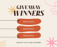 Congratulations Giveaway Winners Facebook Post