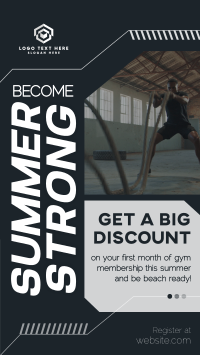 Summer Fitness Promo Facebook Story