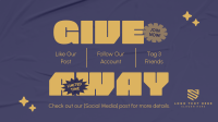 Quirky Modern Giveaway Facebook Event Cover