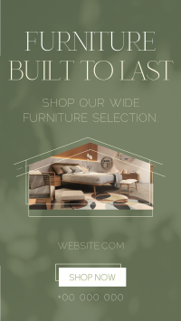Minimalistic Furniture Sale Facebook Story