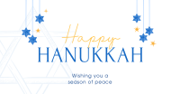 Simple Hanukkah Greeting Facebook Ad