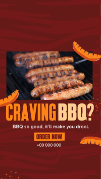 BBQ Restaurant Hot Dogs YouTube Short Design