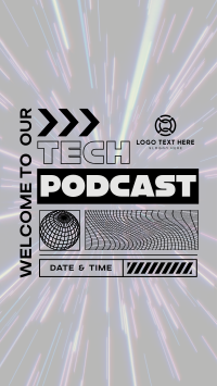 Futuristic Tech Podcast Instagram Reel Image Preview