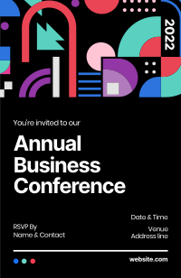 Annual Business Conference Invitation Design