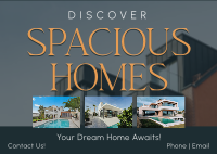 Spacious Homes Postcard Design