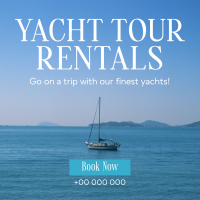 Relaxing Yacht Rentals Linkedin Post
