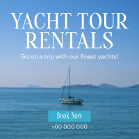 Relaxing Yacht Rentals Linkedin Post Design