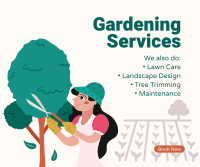 Outdoor Gardening Services Facebook Post Image Preview