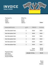 Handyman Tools Invoice