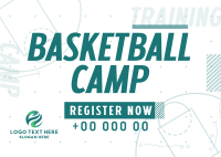Basketball Sports Camp Postcard