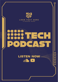 Technology Podcast Circles Flyer