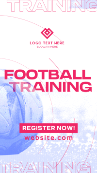 Textured Pro Football Training Instagram Reel Image Preview