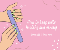 How to keep nails healthy Facebook Post