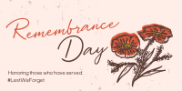 Remembrance Poppies Twitter Post